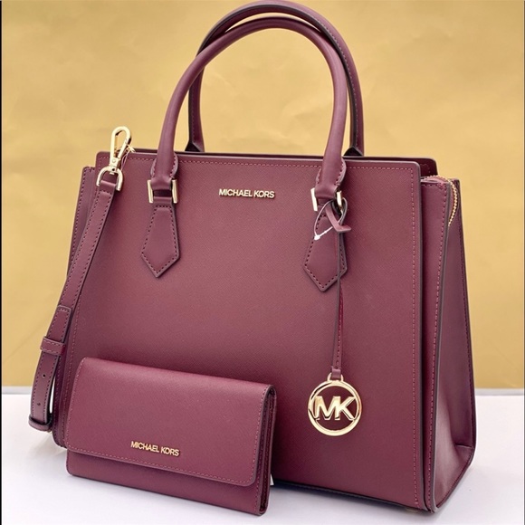 Michael Kors Large Hope Satchel and Wallet Set